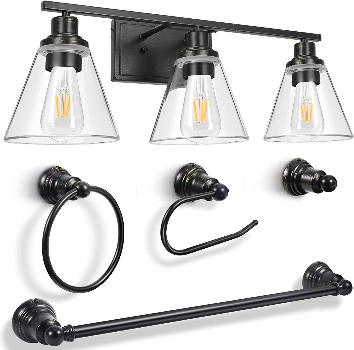 5-piece bathroom light fixture